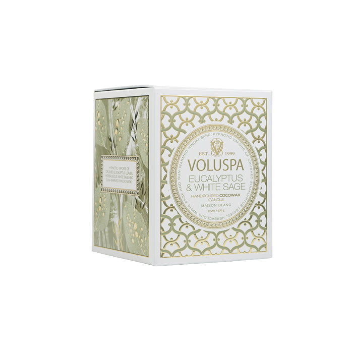 Vela Copo Vidro Eucalyptus & White Sage