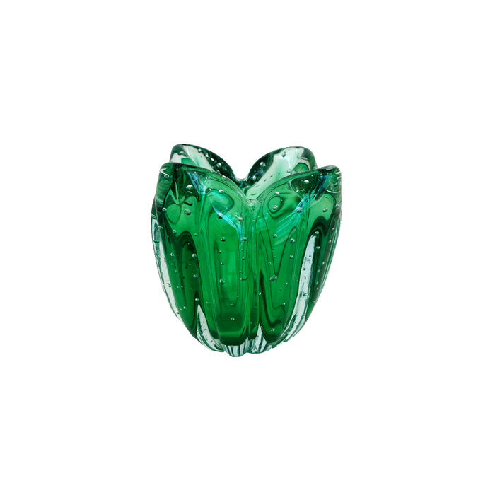 Cachepot Murano Charming Verde Esmeralda P